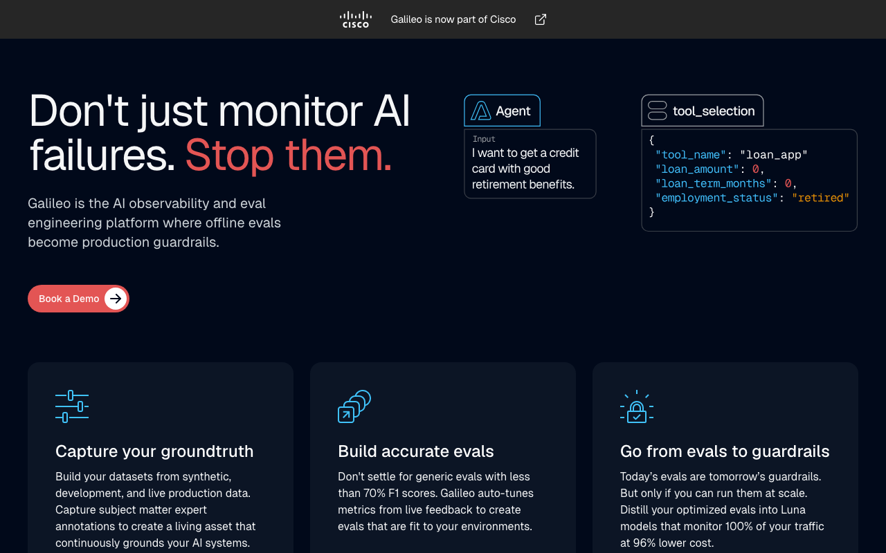 Galileo homepage