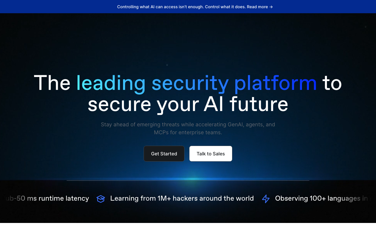 Lakera homepage