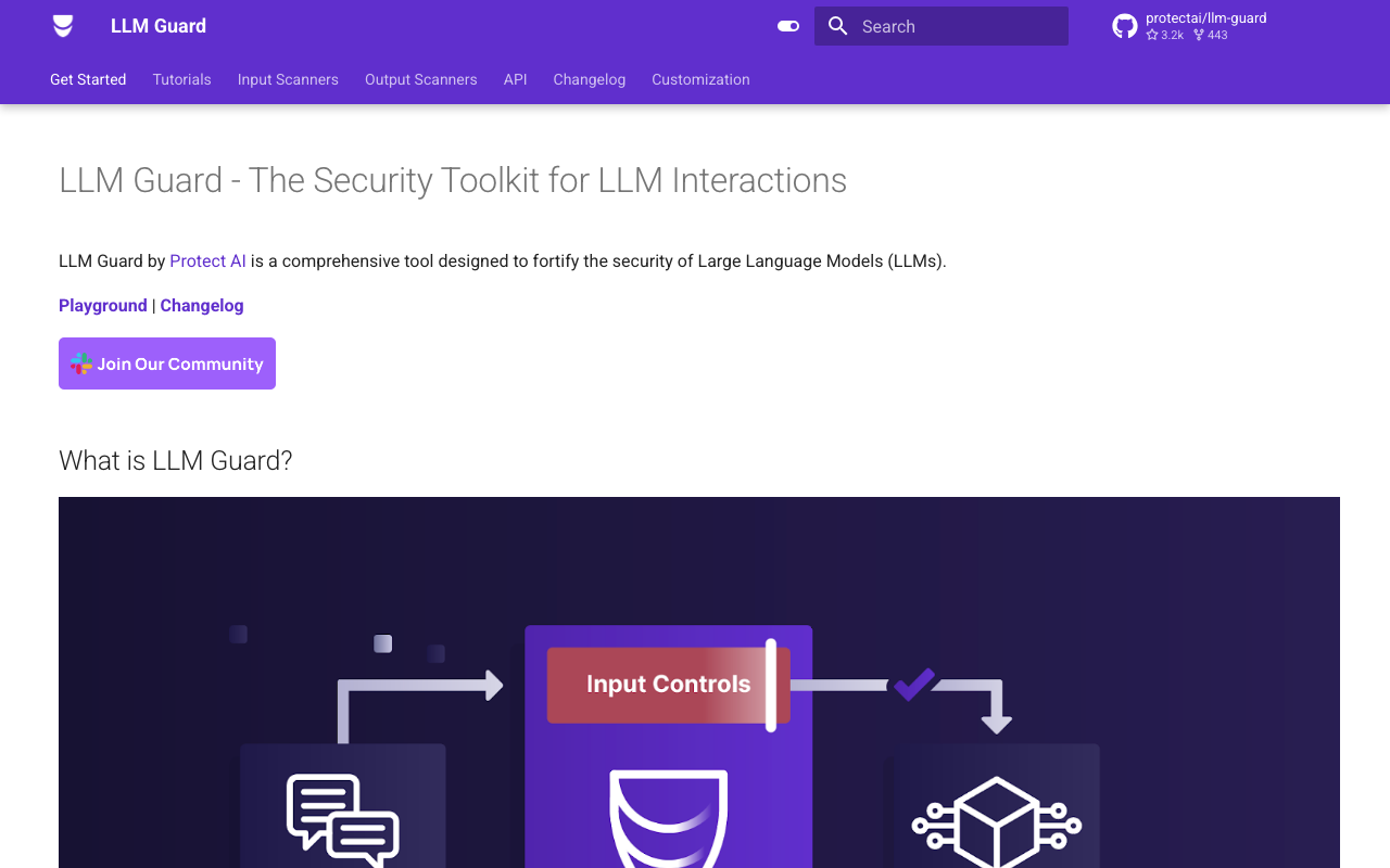 LLM Guard homepage