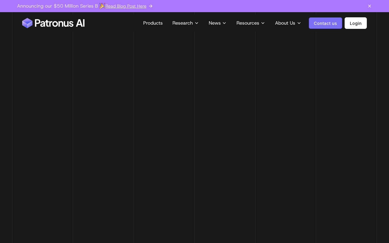 Patronus AI homepage
