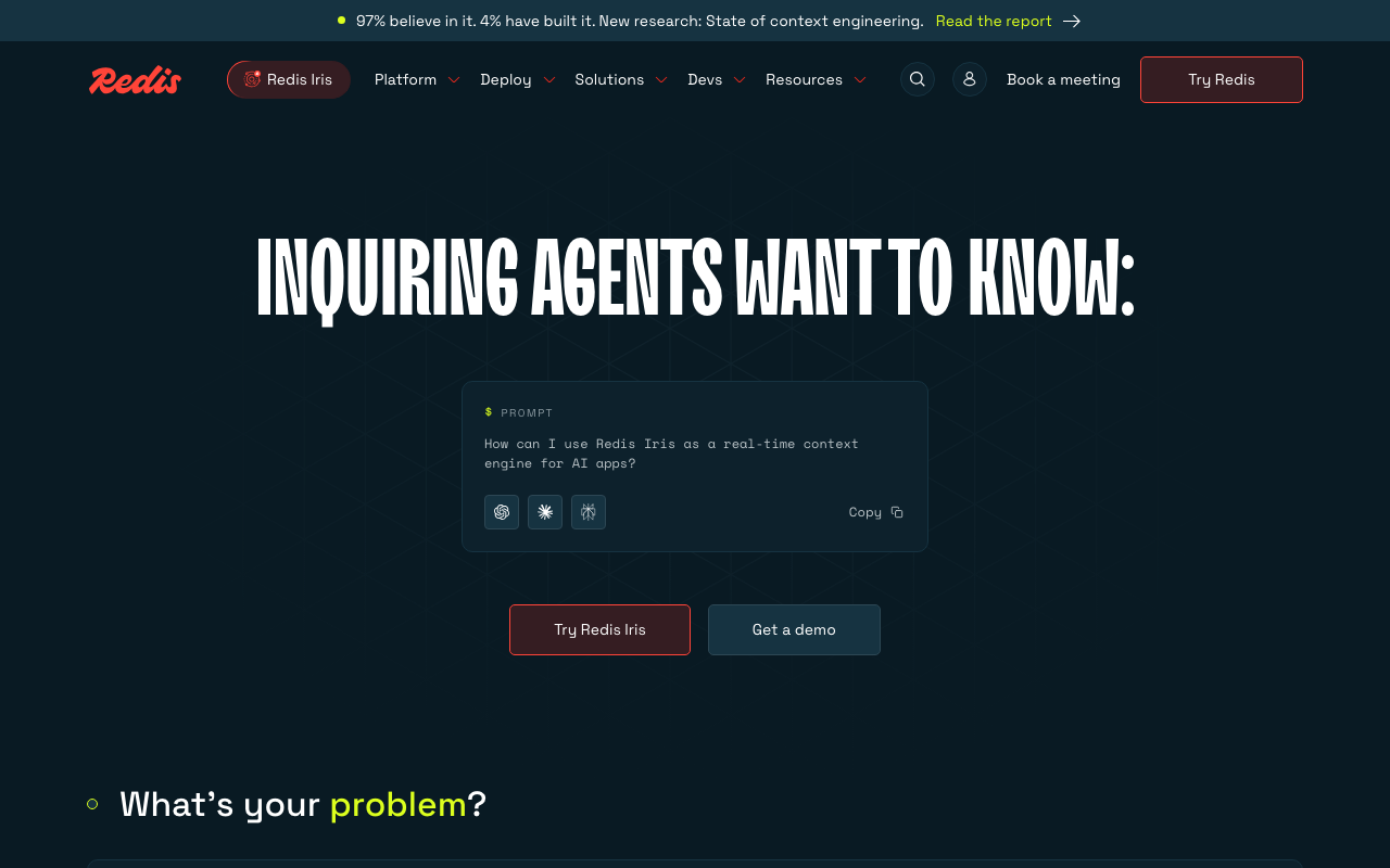Redis homepage