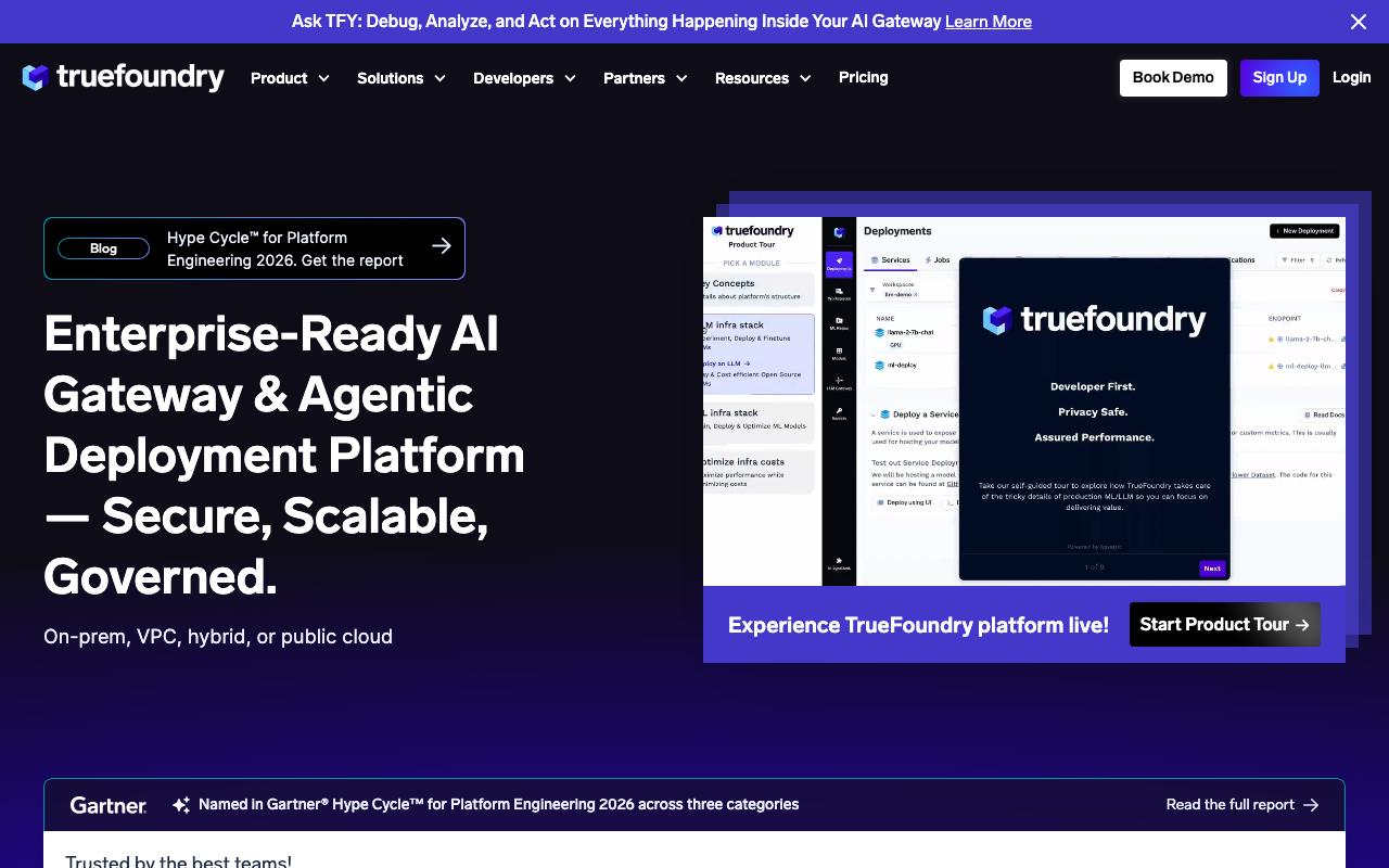 TrueFoundry homepage