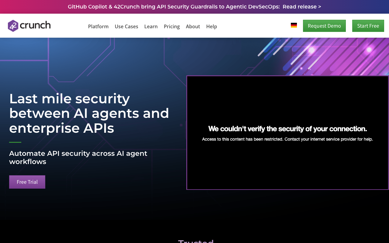 42Crunch homepage