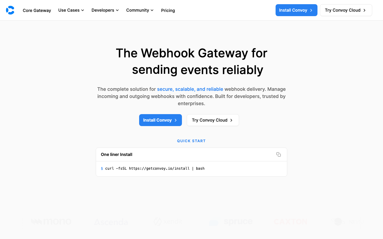 Convoy homepage