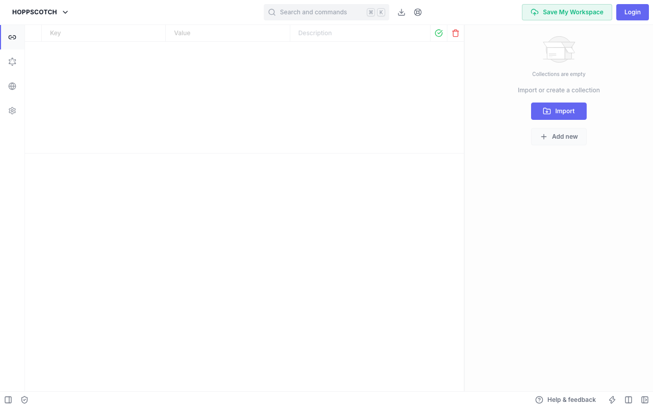 Hoppscotch homepage