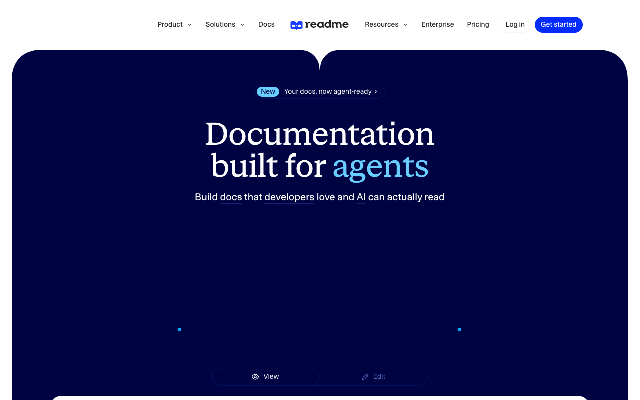 ReadMe homepage
