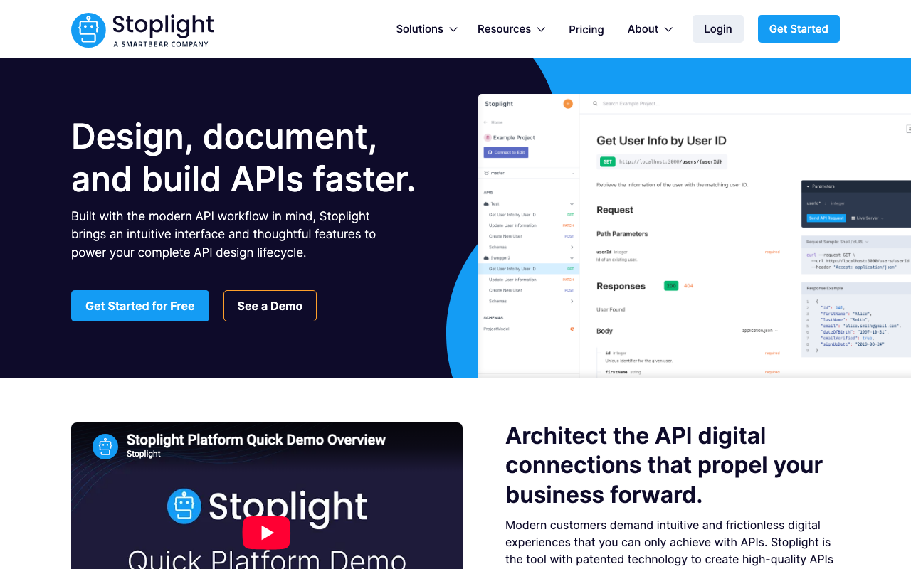 Stoplight homepage