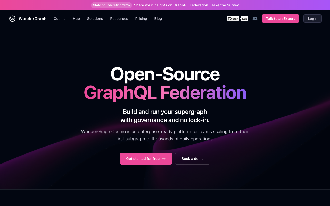 WunderGraph homepage