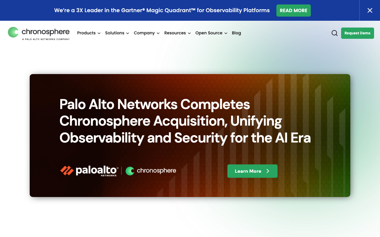 Chronosphere homepage