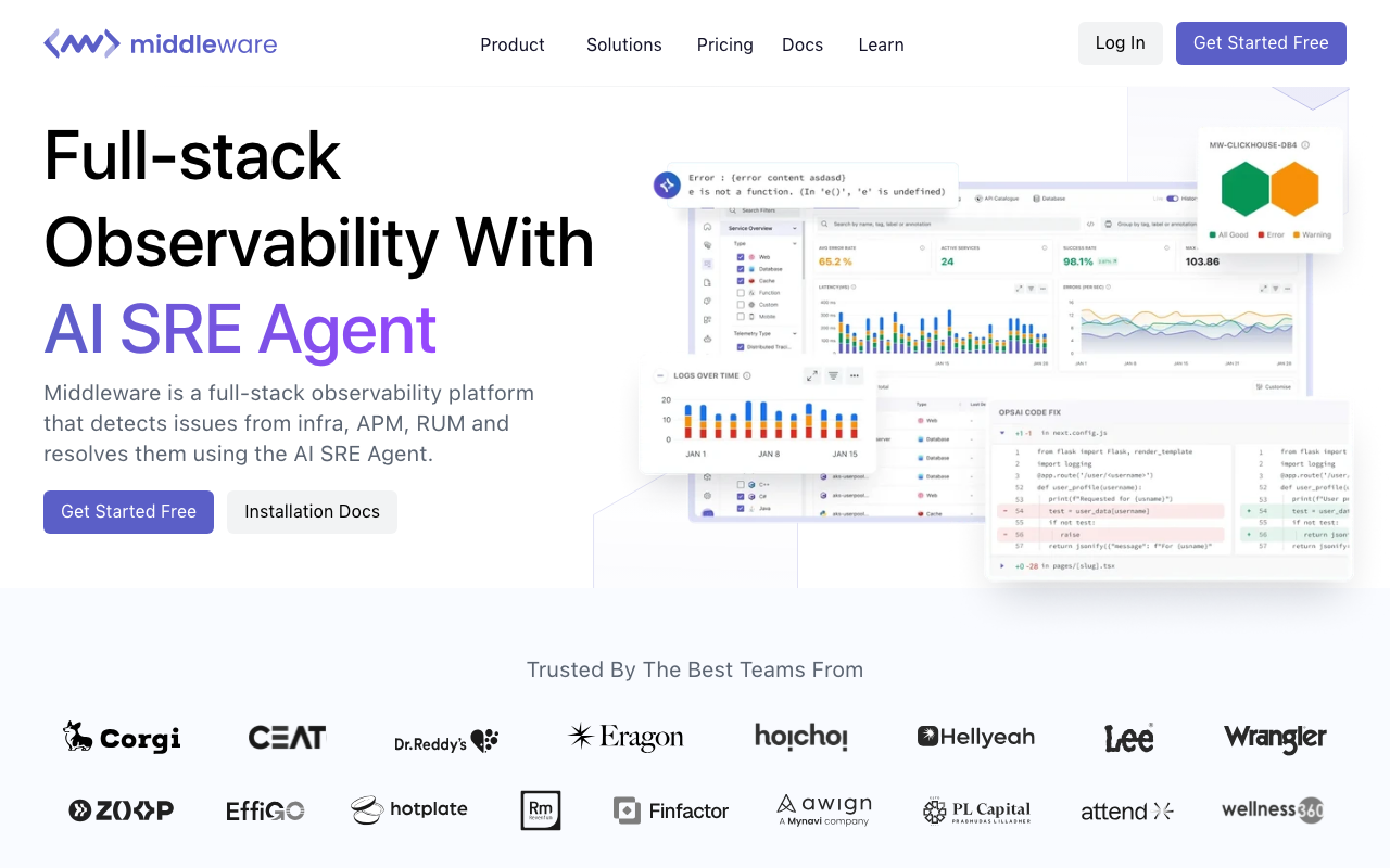 Middleware homepage