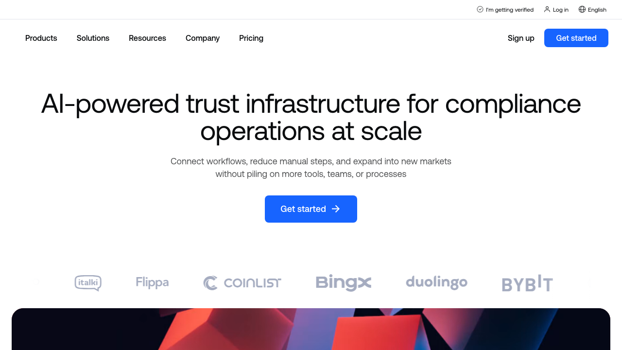 Sumsub homepage