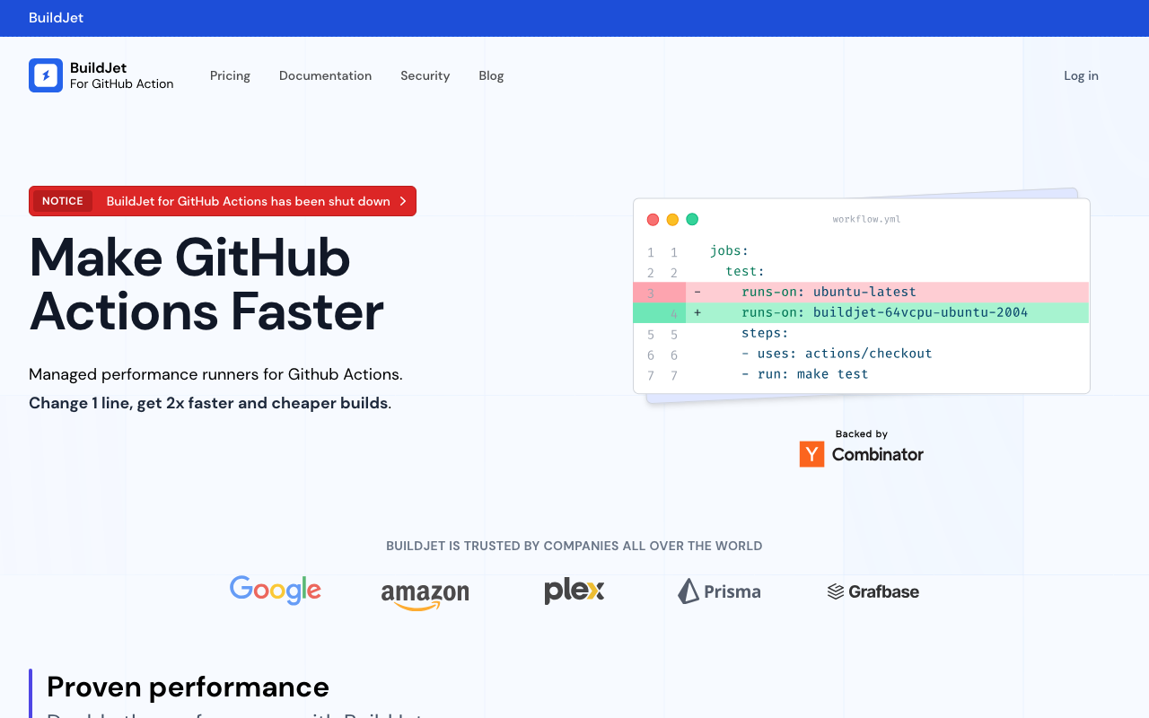 BuildJet homepage