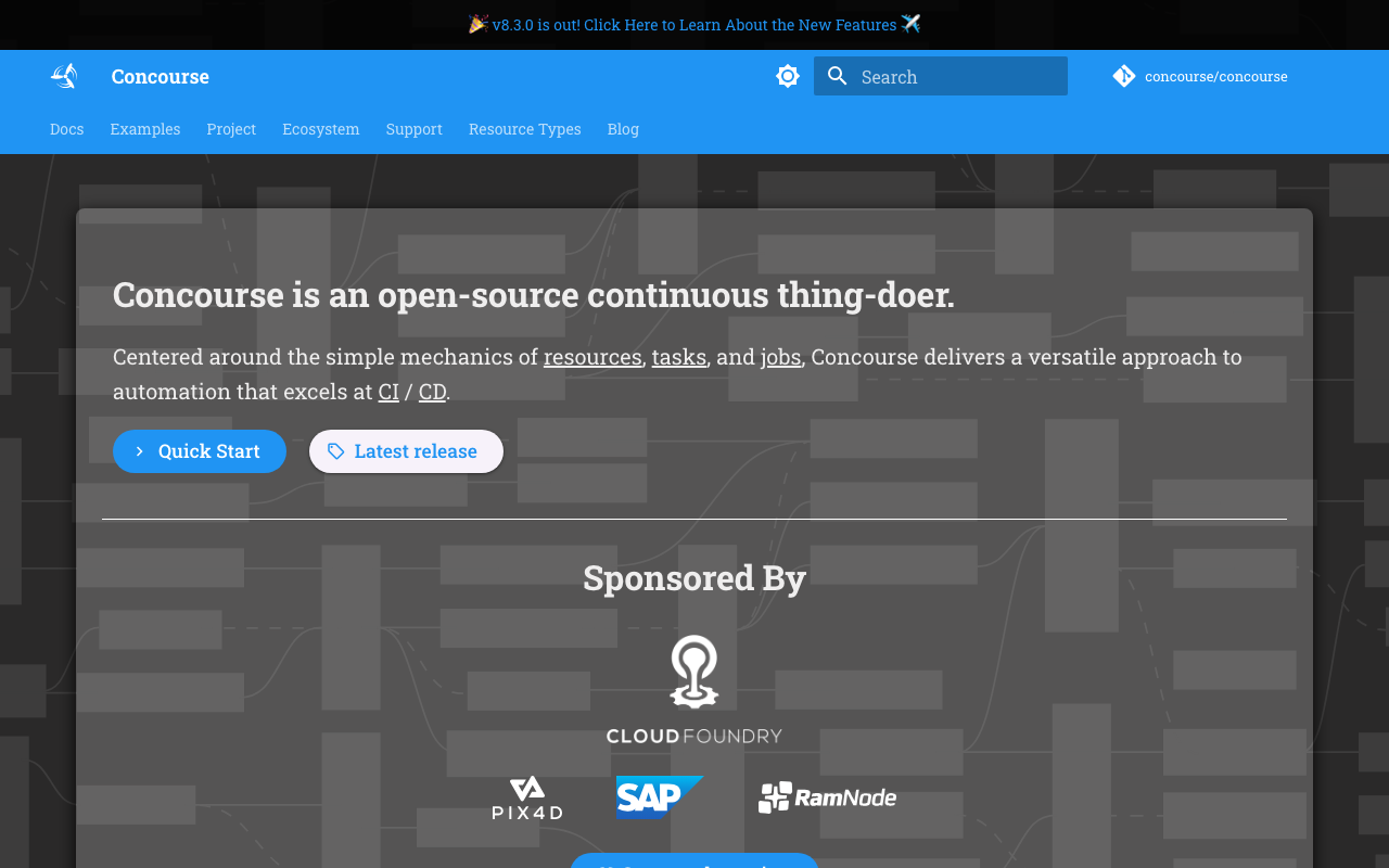 Concourse homepage