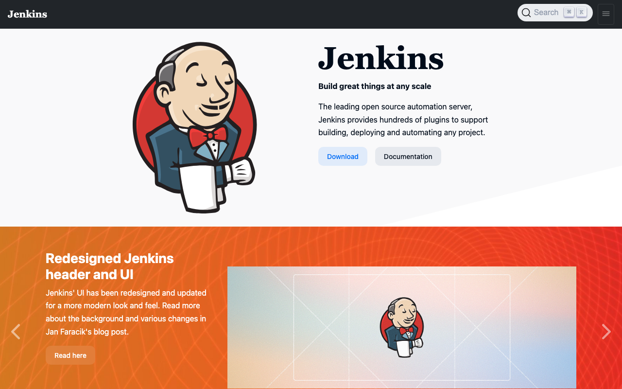 Jenkins homepage