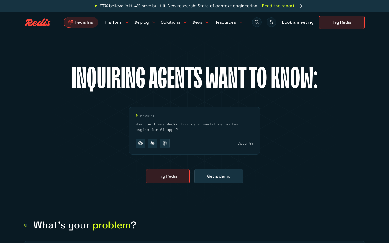Redis homepage