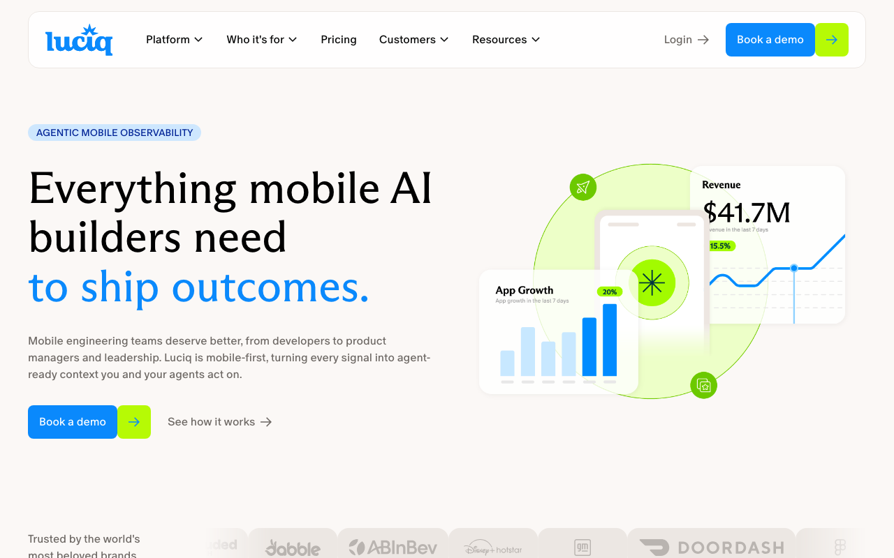 Luciq homepage